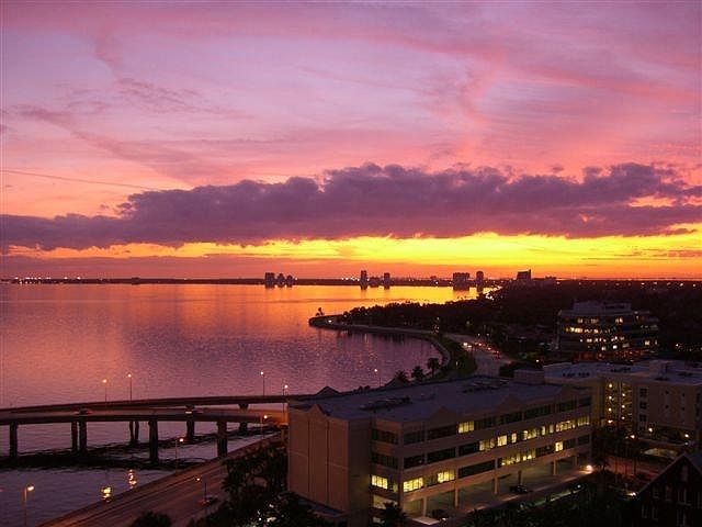Sunset from the 58 sqft balcony