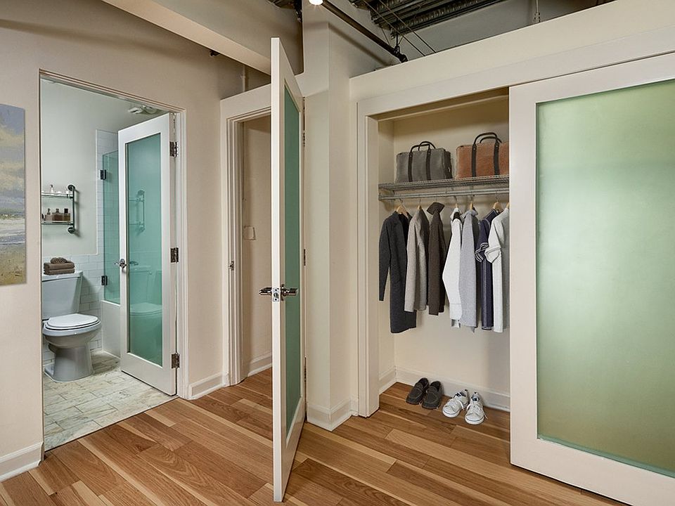 closet and bathroom