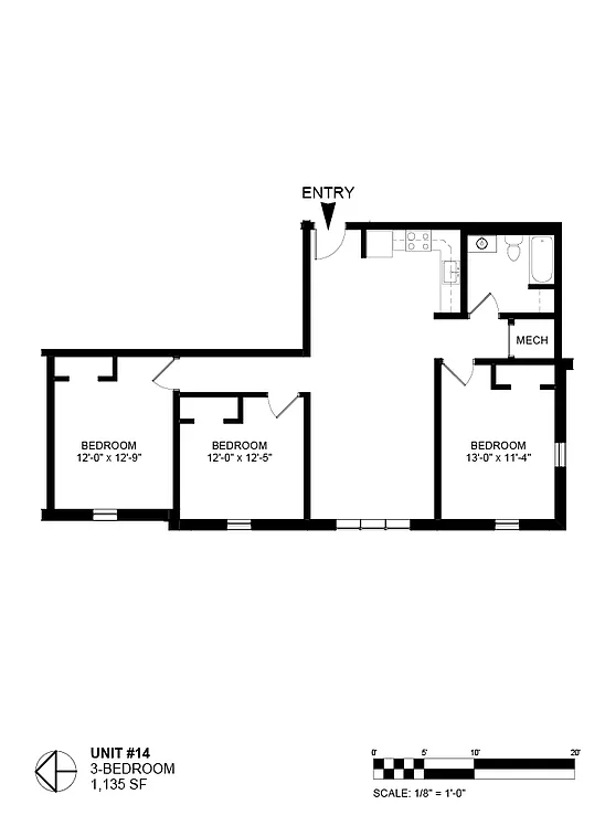 3 bed, 1.0 bath, $3,480 — Photo 2
