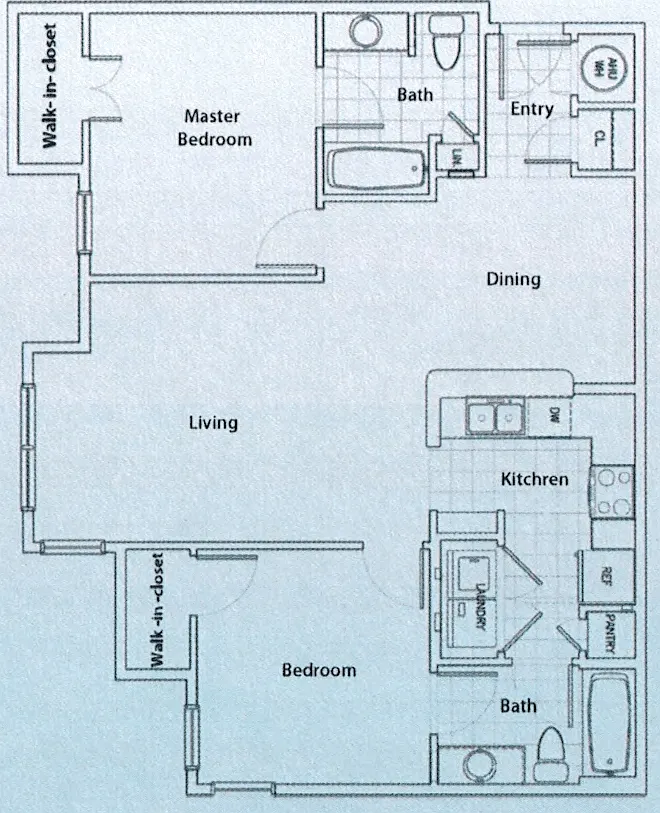 Floor plan Two Bedroom