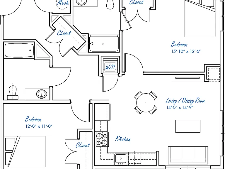 B2HI floor plan One North of Boston