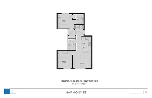 Floor plan 2 Bedroom 2 Bath