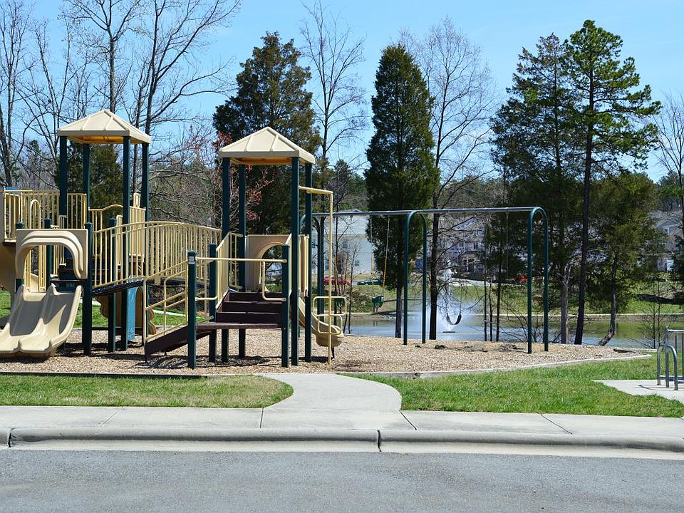 Community swimming pool and play area