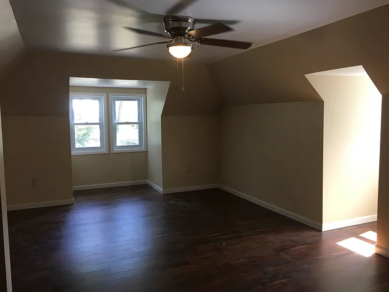Third floor bedroom is really big.