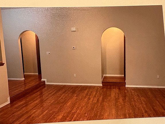Living room doors leading to the bedrooms