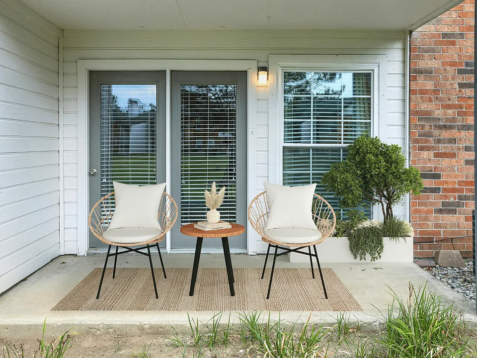 Step onto your private patioideal for slow mornings or easy evenings.
