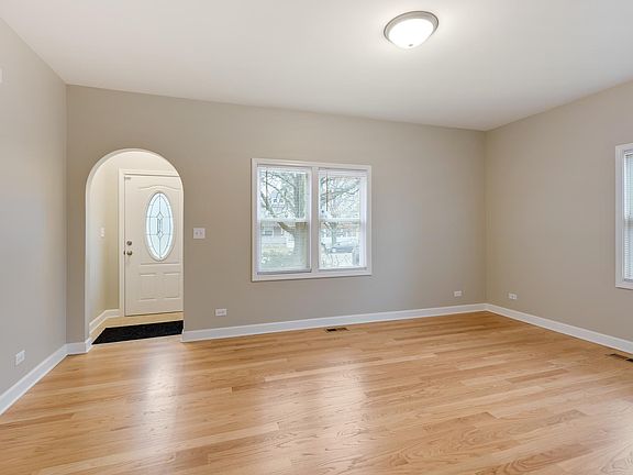 Family room and entrance foyer.