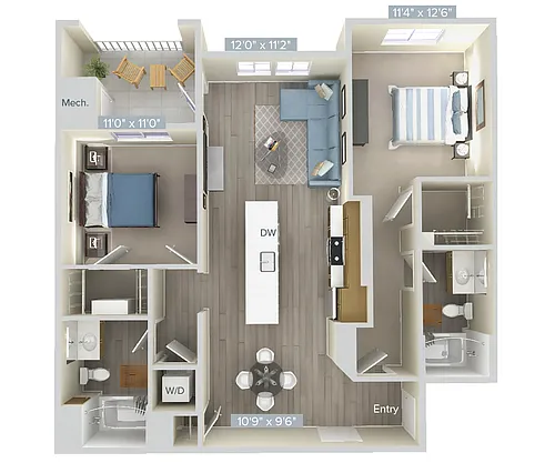 Floor plan B1-1105-1-Gar