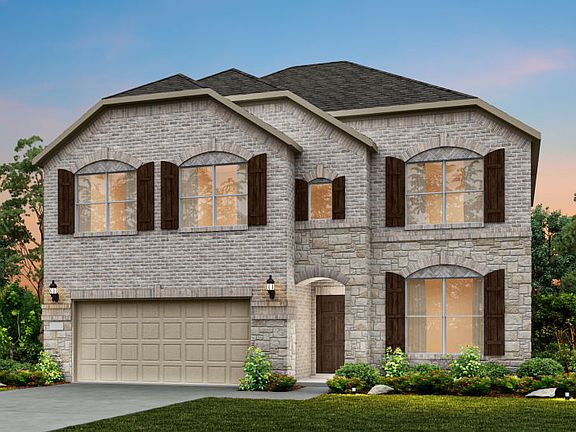 The Sondra, a two-story home with 2-car garage, shown as Home Exterior C