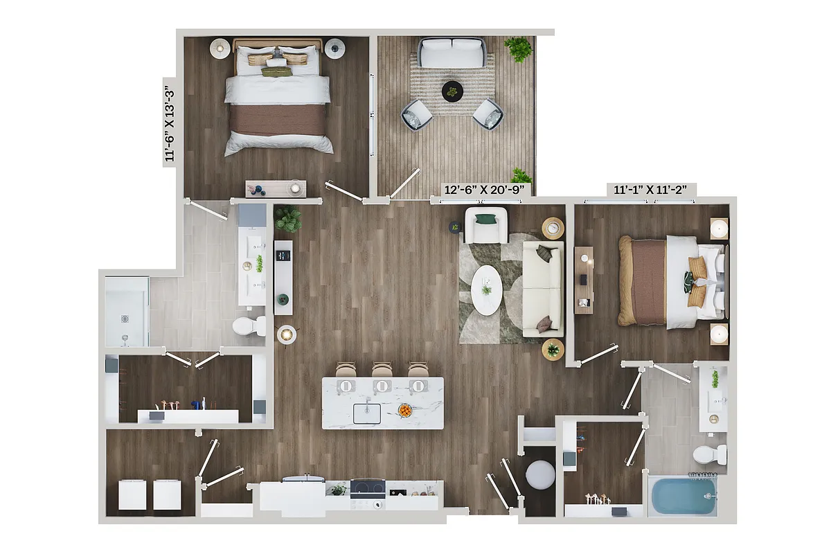 Floor plan B12B