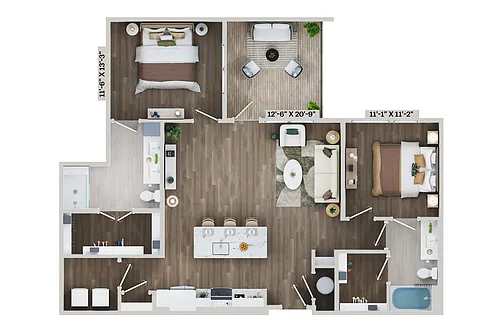 Floor plan B12B