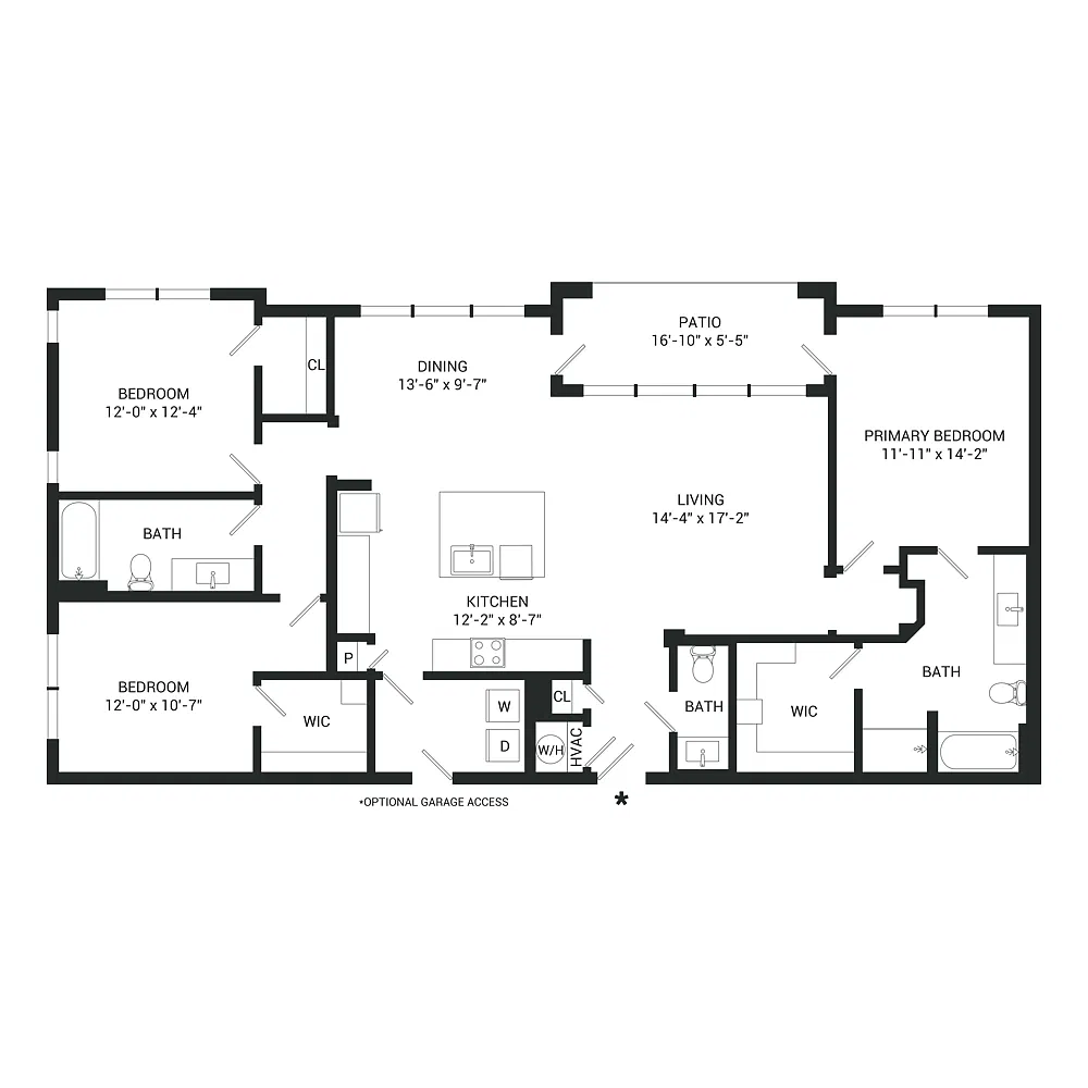 Floor plan 3 x 2 Horizon C2Gtl