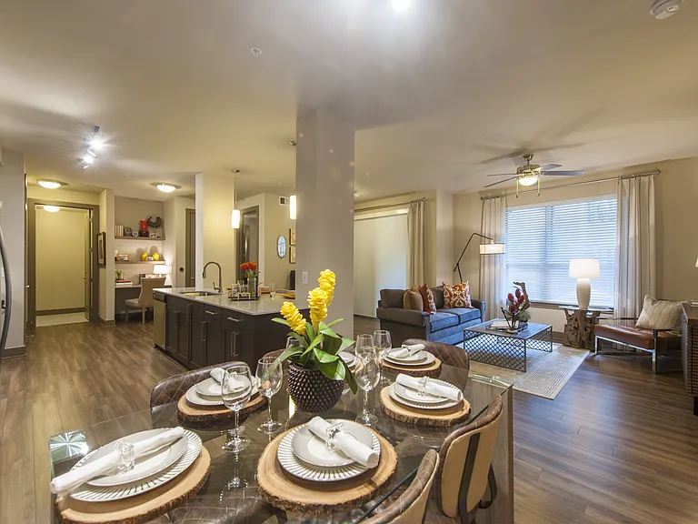 Where function meets elegance in a shared space.