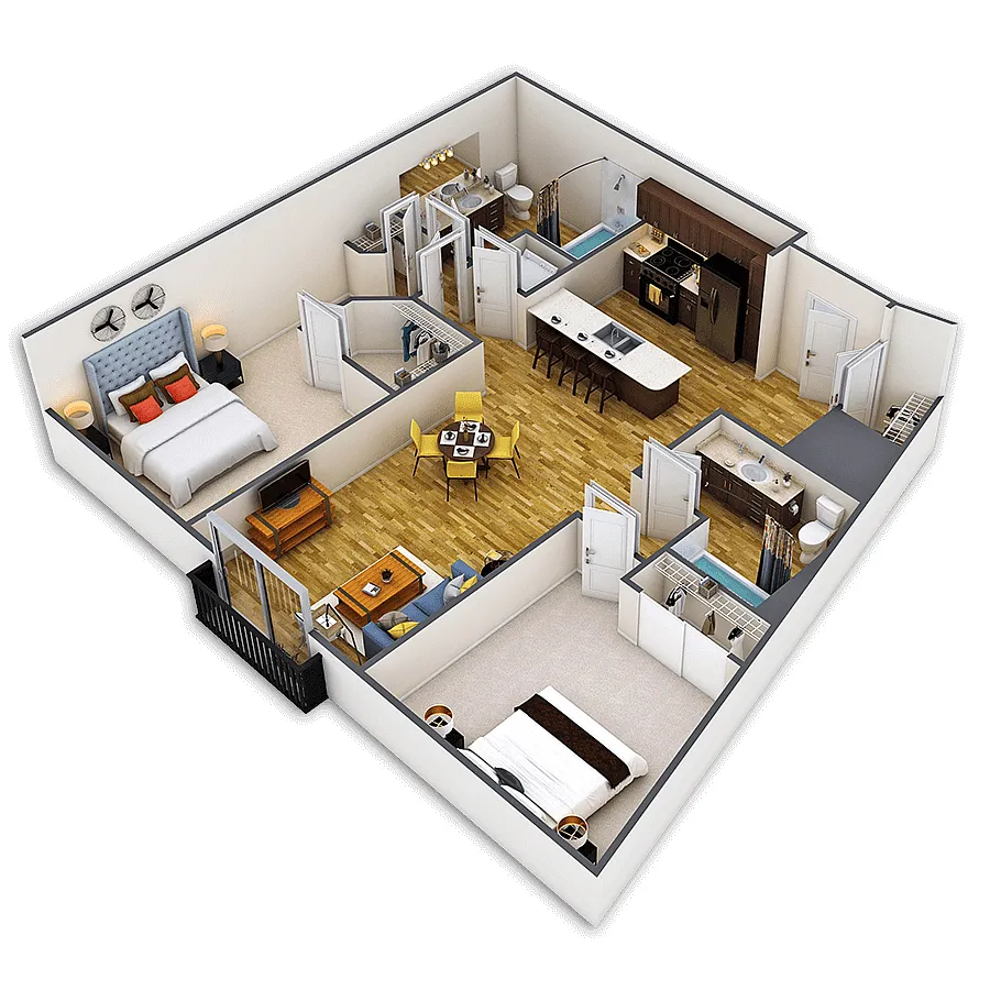 Floor plan Little Raven