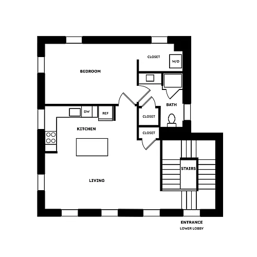 Floor plan Aliceanna St. Rowhome