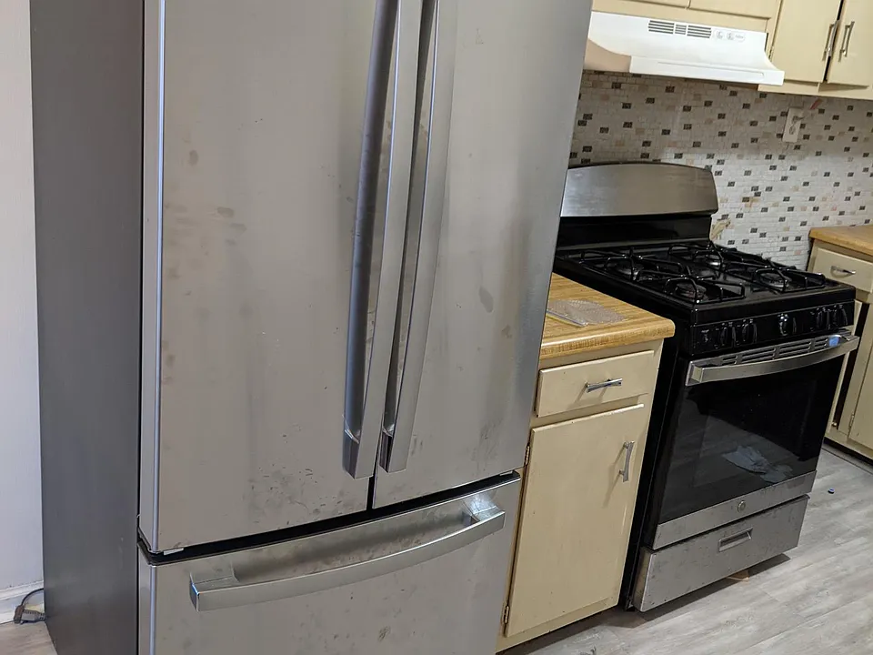 new GE stainless steel french door refregerator