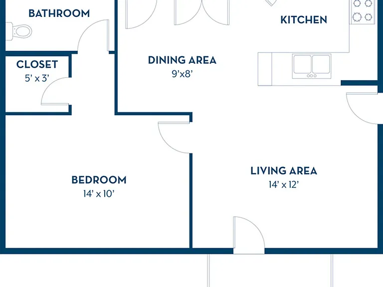 1 Bedroom | 1 Bath | 720 SF | Renovated 1 Bedroom | 1 Bath | 720 SF | Renovated