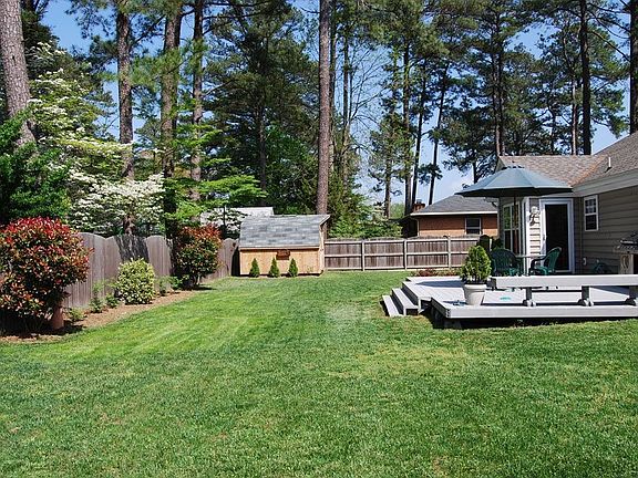 Backyard w/deck & shed