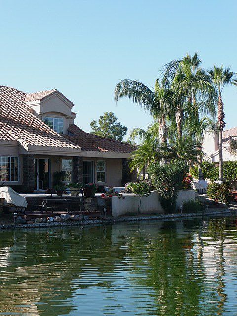 Lakeside deck
