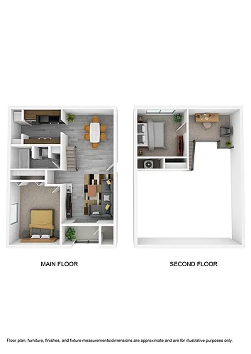 Floor plan Remodeled 2B1B Loft