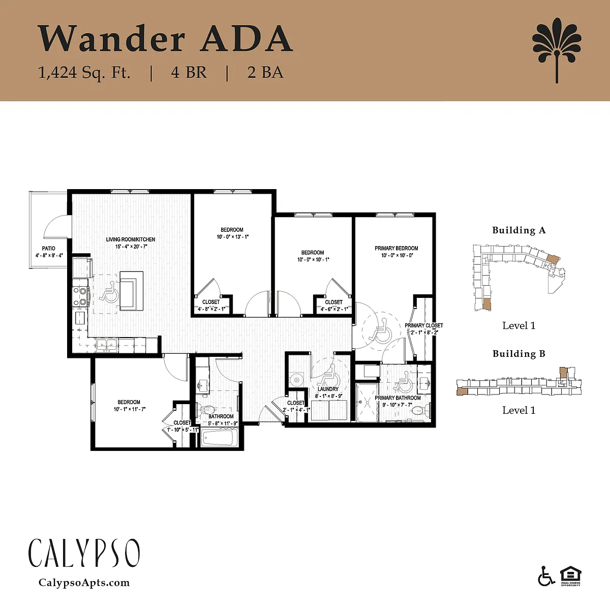 Floor plan Wander ADA