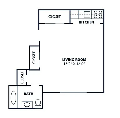 Floor plan Studio
