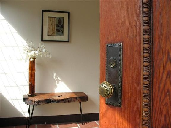 Entry with antique door