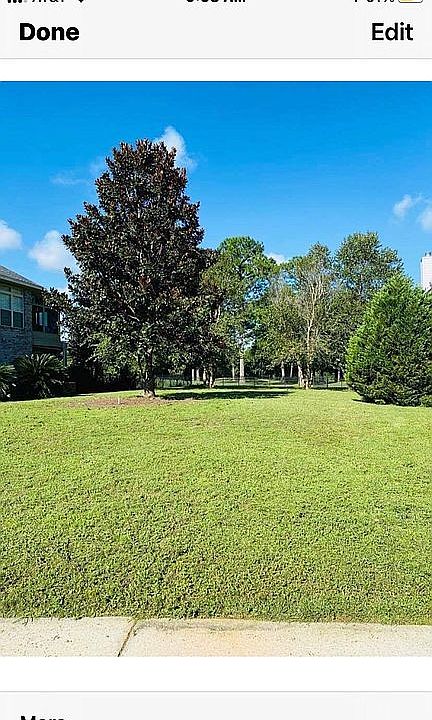 Front view of lot.