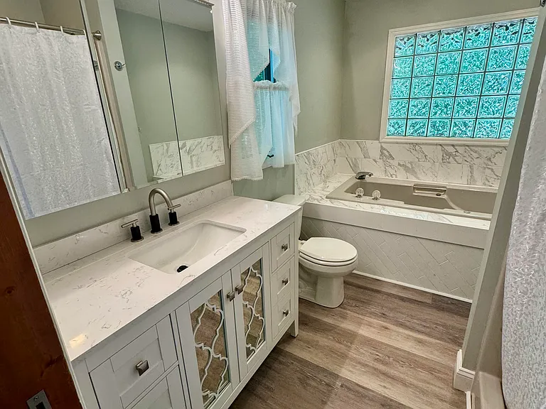 Master bath remodeled