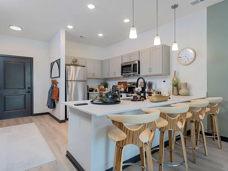 1BR, 1BA - 741SF - Kitchen and Entry
