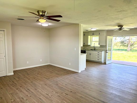 Open Floor plan with living room and kitchen.