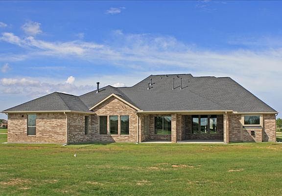 Rear elevation with covered patio