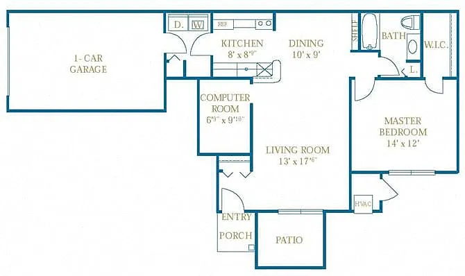 Floor plan The Ashbury