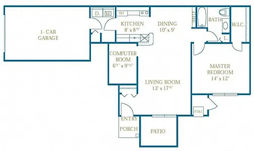 Floor plan The Ashbury