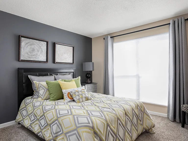 Spacious Bedroom with Large Window