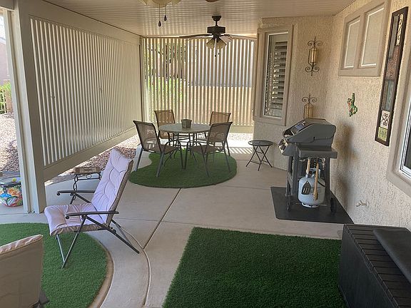 Partial enclosed rear patio