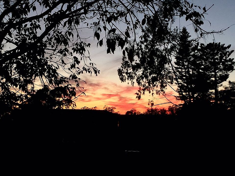 Sunset from deck