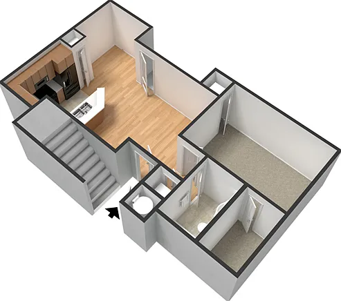 Flatiron floorplan unfurnished Flatiron floorplan unfurnished
