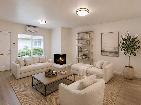 Apartment 1 A Living Area furnished for illustrative purposes