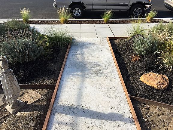 New sidewalks/walkways