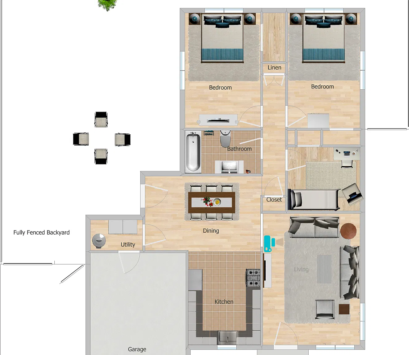 3 bed, 1202 sqft, $2,695 — Photo 4