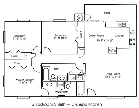 Floor plan townhome