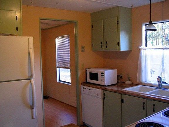 Newly repainted kitchen