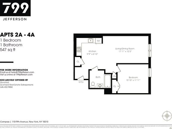 2nd image of 799 Jefferson Ave #2-A