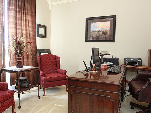 Large office with vaulted ceiling