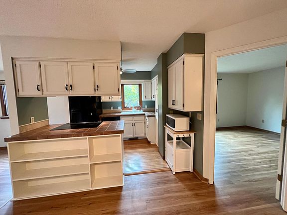 Freshly repainted kitchen