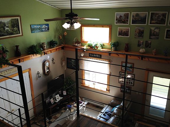 Livingroom view from loft. 