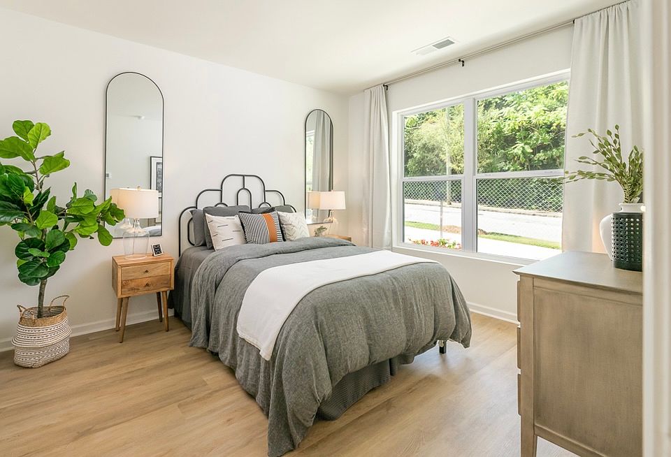 Model bedroom (room is carpeted)