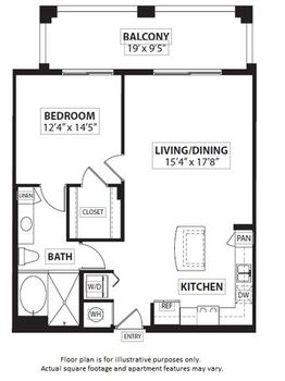 Unit - 406 - A3 1 Bed 1 Bath