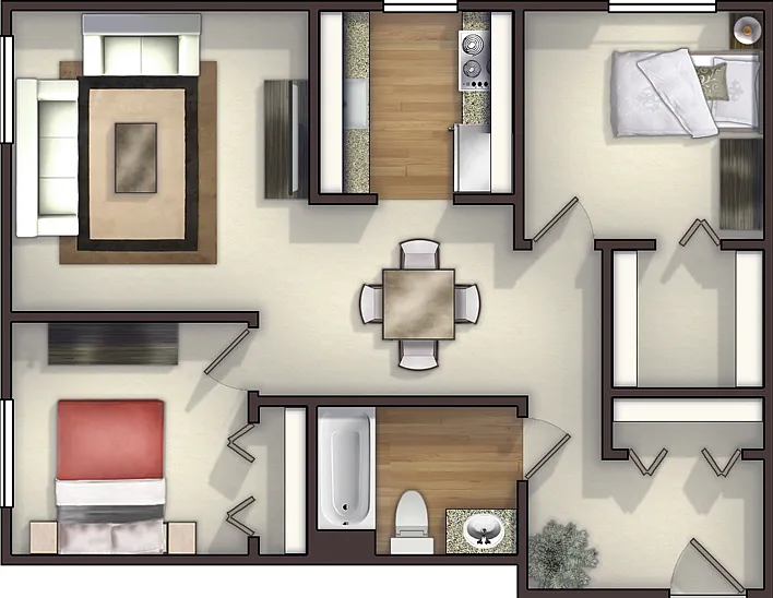 Plan D Floorplan Diagram